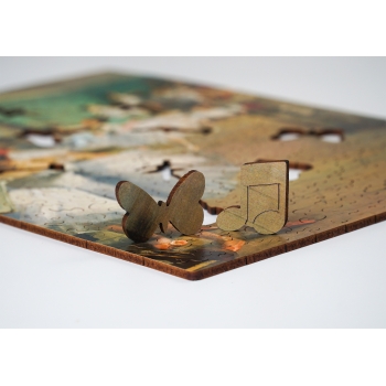 Drewniane puzzle A4 Edgar Degas 